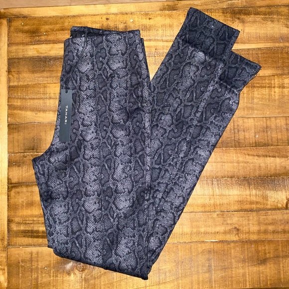 Tahari High Rise Snake Print Skinny Dress Leggings - Picture 1 of 9